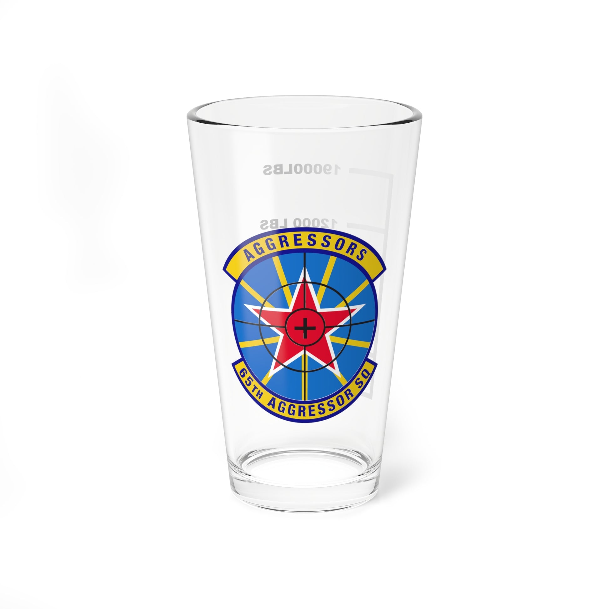 Hippy's Goodness 65th Aggressor Squadron Fuel Low Pint Glass