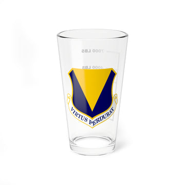 86th Tactical Fighter Wing Fuel Low Pint Glass, US Air Force Fighter Wing flying the F-16 Fighting Falcon