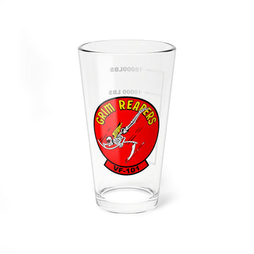 VF-101"The Grim Reapers" Aviator Pint Glass, Navy Fleet Replacement Squadron Flying the F-14 Tomcat