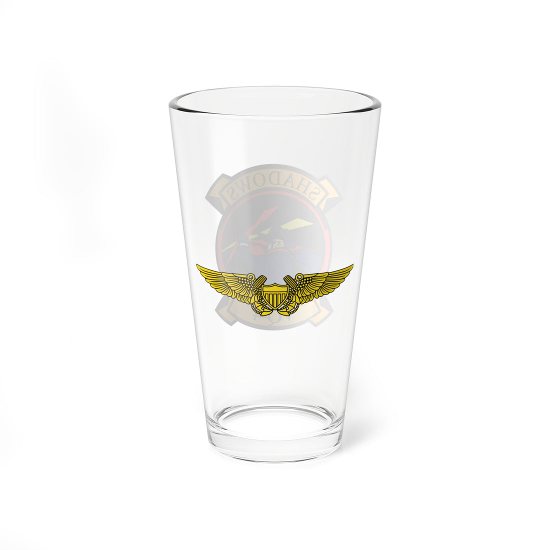 VQ-4 Shadows Naval Flight Officer Wings Pint Glass