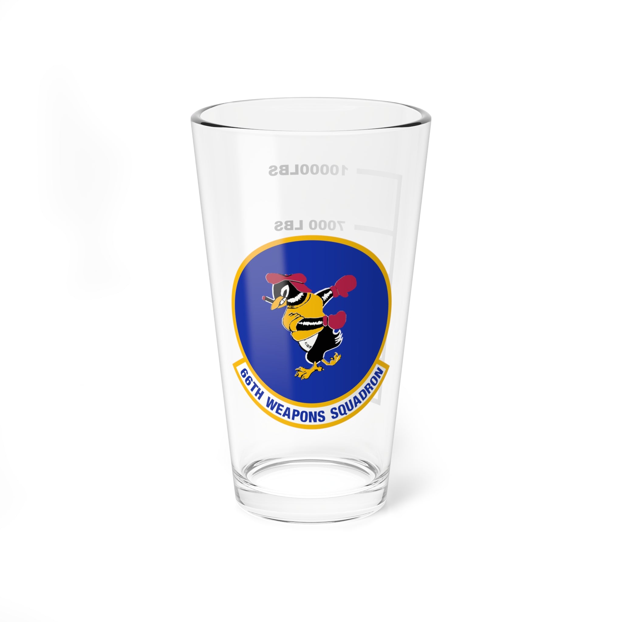 Hippy's Goodness 66th Weapons Squadron Fuel Low Pint Glass