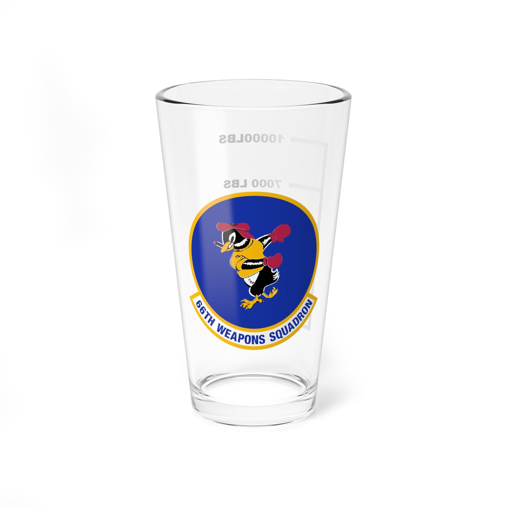 Hippy's Goodness 66th Weapons Squadron Fuel Low Pint Glass