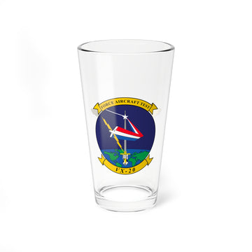 VX-20 "Force" Aircrewman Pint Glass, 16oz, Navy Test and Evaluation Squadron flying multiple Aircraft