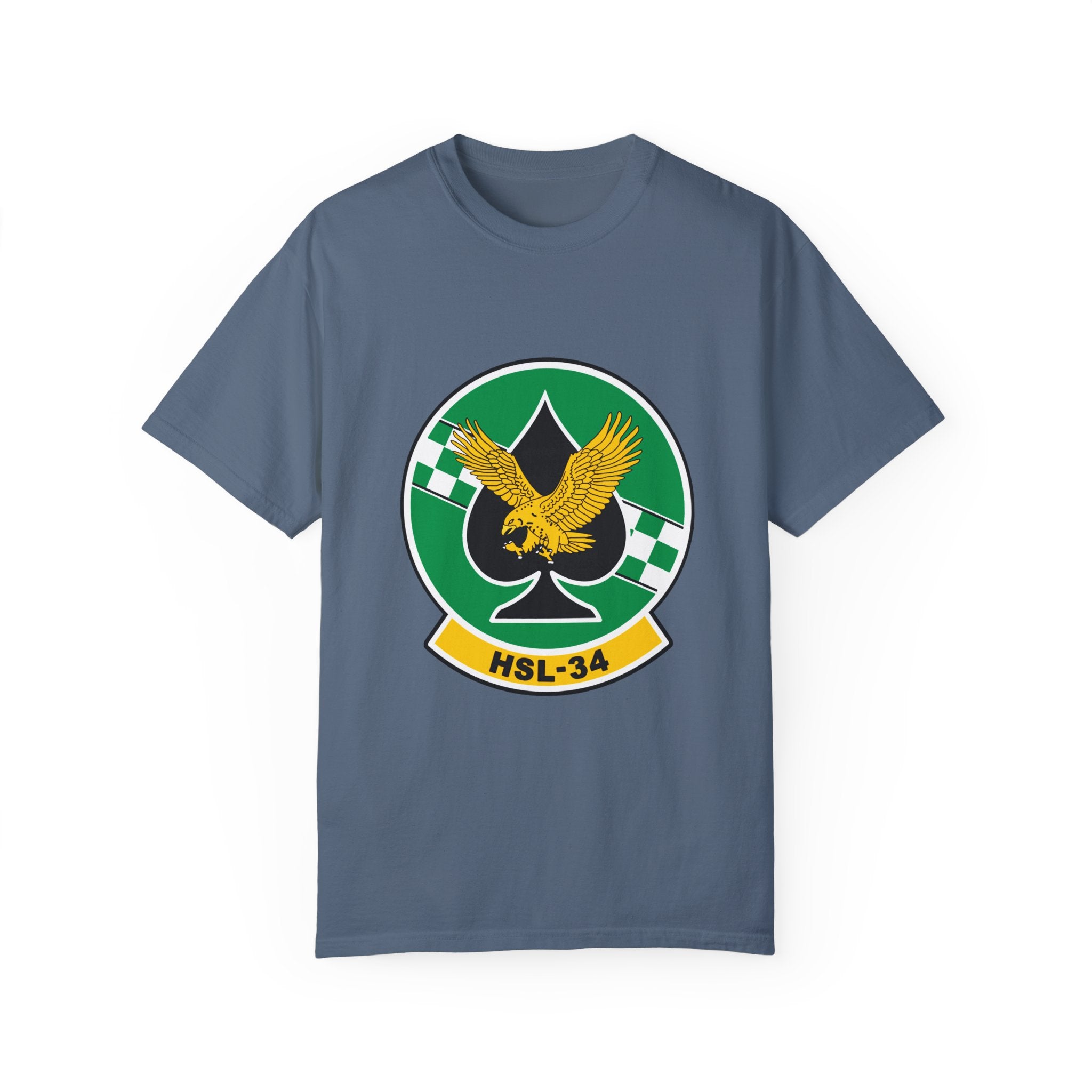 HSL-34 "Greencheckers" T-Shirt, Navy Helicopter Antisubmarine Squadron (Light) flying the SH-2 Seasprite