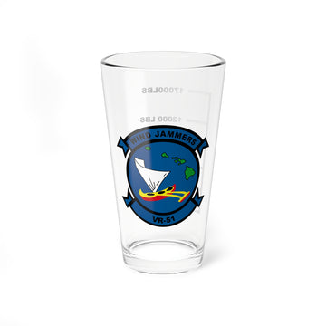 VR-51 "Windjammers""  Fuel Low Pint Glass, Navy Fleet Logistics Support Squadron flying the C-40 Clipper