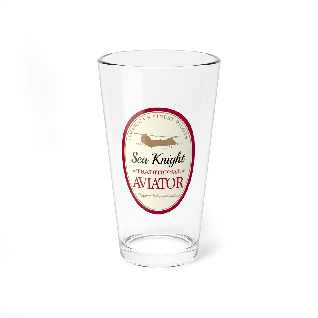 Traditional Aviator H-46 Pint Glass