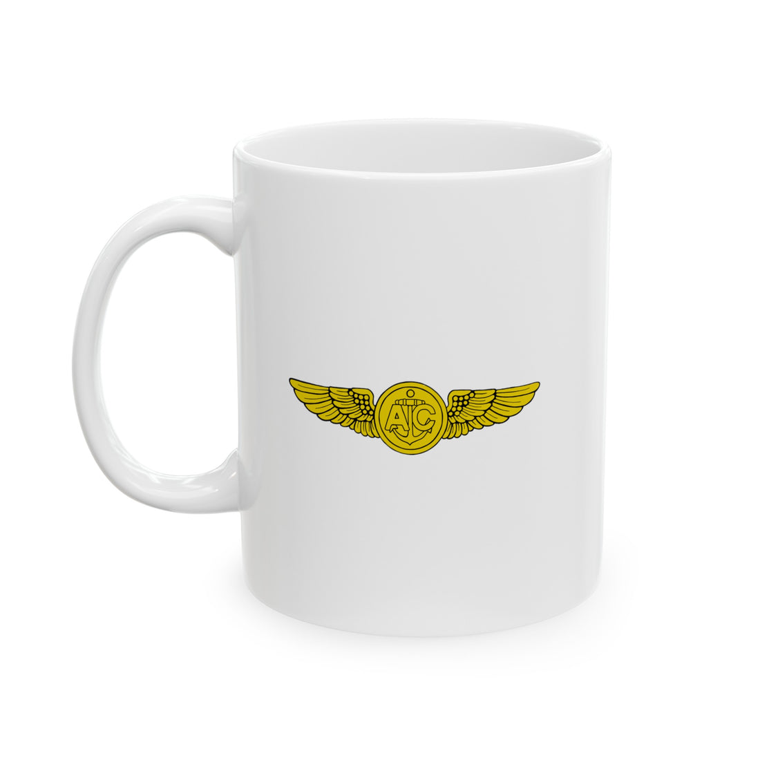 HS-3 "Tridents" Naval Aircrewman Wings Ceramic Mug, Navy Helicopter ASW Squadron flying the SH-3 Sea King