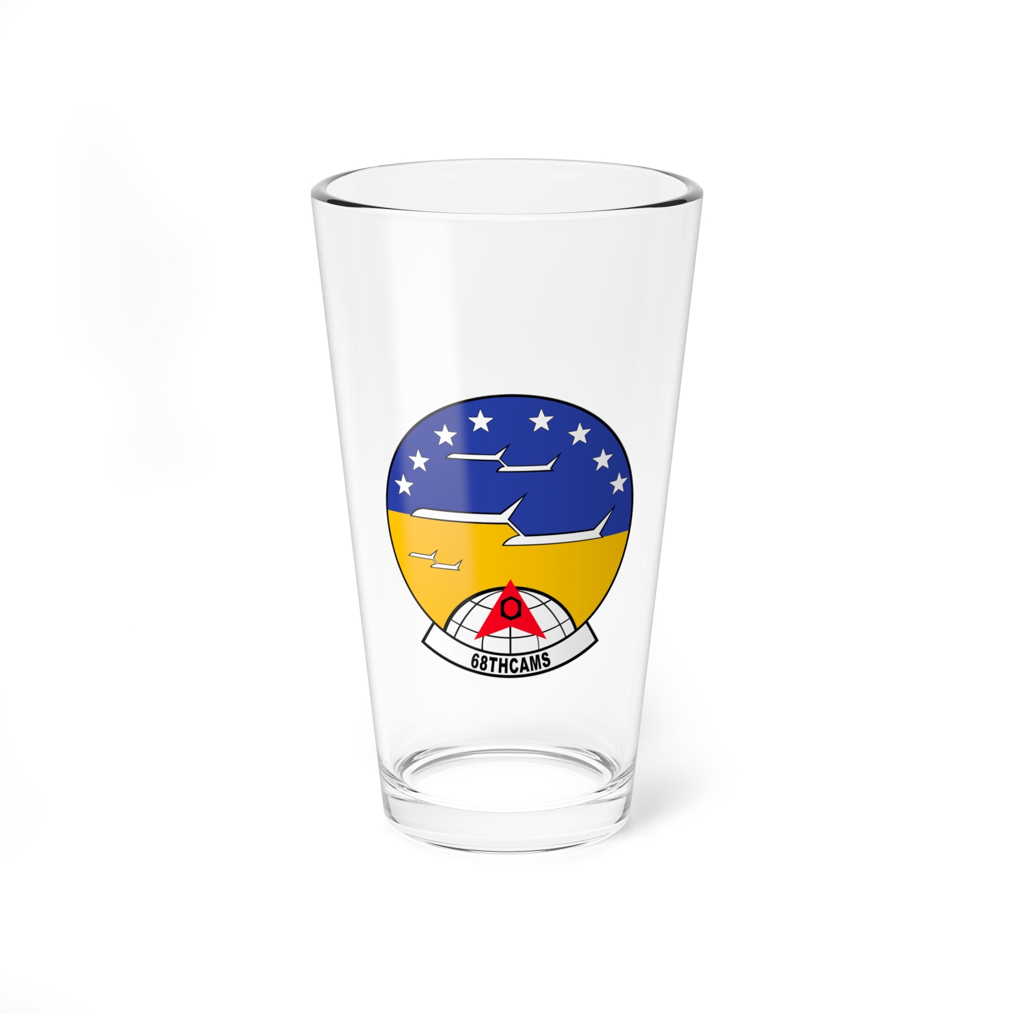 68th CAM Squadron  Pint Glass, USAF Consolidated Aircraft Squadron under SAC - Shop at Hippy's Goodness