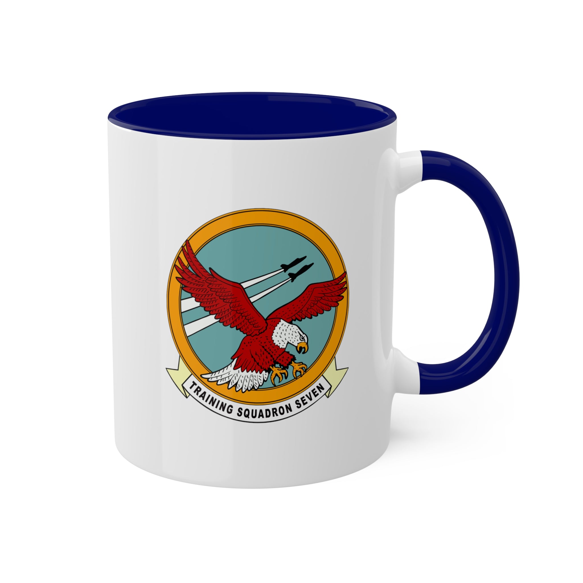 VT-7 "Eagles" Naval Aviator Wings 10oz. Coffee Mug, Navy Training Squadron flying the T-45 Goshawk
