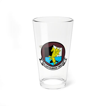 HS-12 "Wyverns" Aircrewman Pint Glass, Navy Helicopter ASW Squadron flying the SH-60F Seahawk