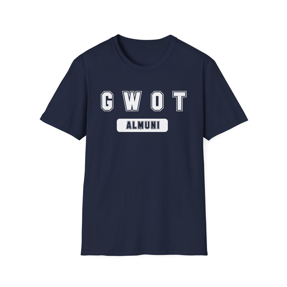 GWOT Flat Letters Alumni White T-Shirt 