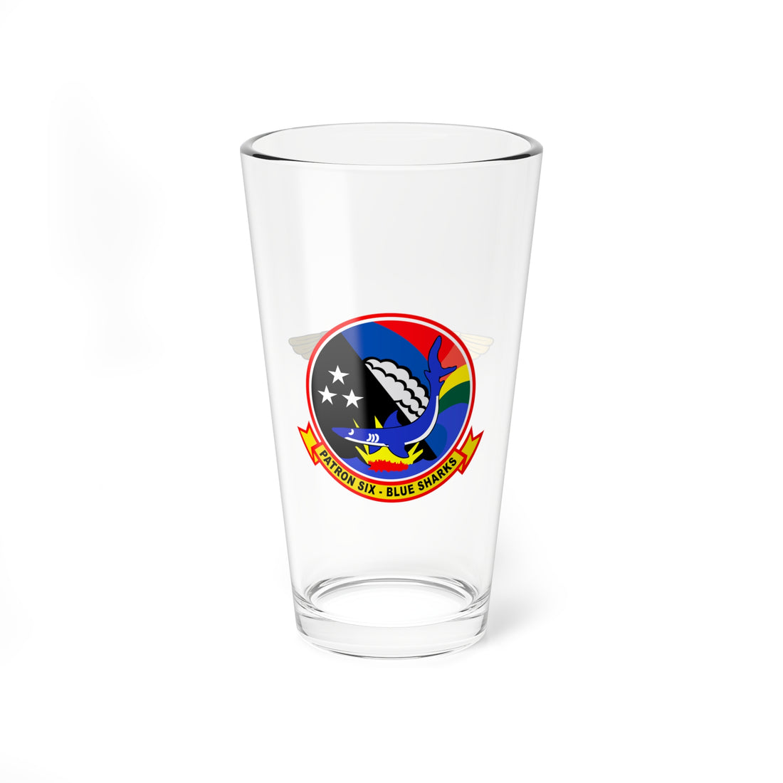 VP-6 Blue Sharks Aircrewman Pint Glass 16oz