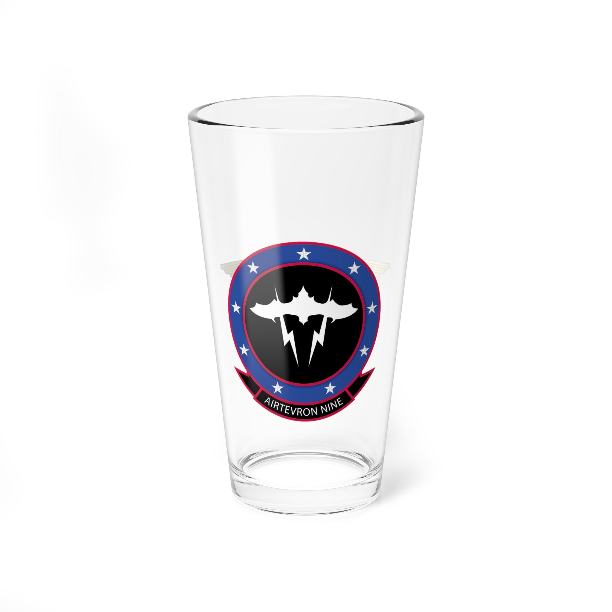 VX-9 "Vampires" NFO Pint Glass, 16oz, Navy Air Test and Evaluation Squadron Nine flying the Super Hornet and Growler