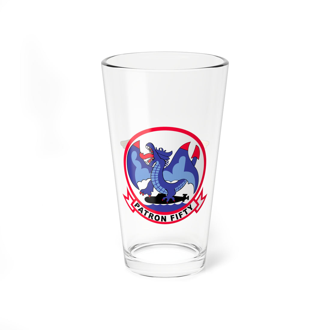 VP-50 Blue Dragons Aviator Pint Glass 16oz