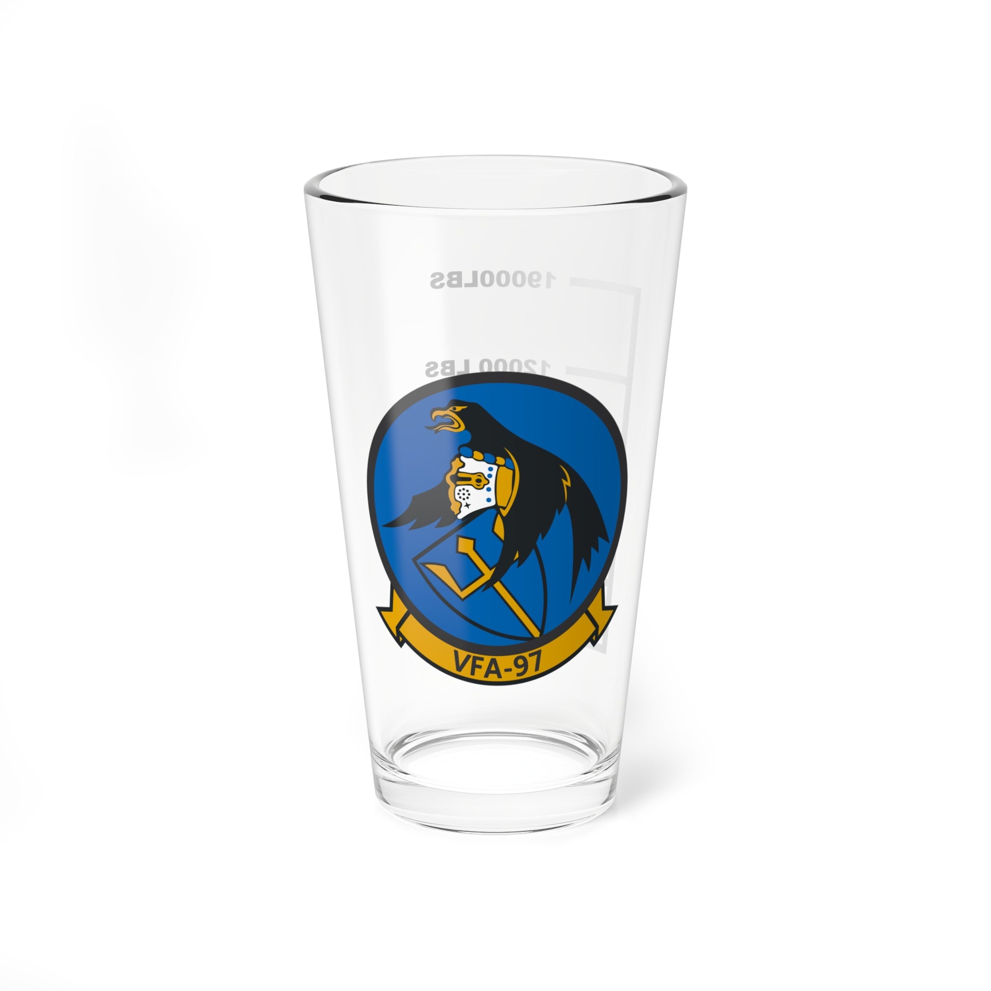 VFA-97 Warhawks Fuel Low Pint Glass