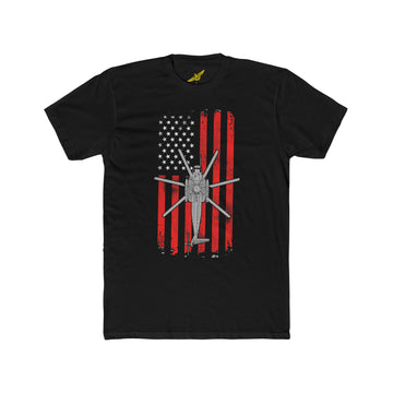 CH-53E Super Stallion Patriotic Flag Tee, US Navy / Marine Corps Heavy Lift Helicopter