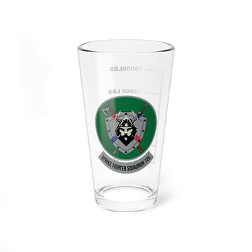 VFA-125 "Rough Raiders" Fuel Low Pint Glass, Navy Strike Fighter Replacement Squadron Flying the F-35C Lightning II