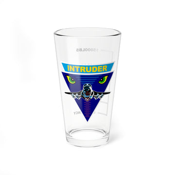 A-6 Intruder Fuel Low Pint Glass, Navy / Marine Corps Attack Squadron (VA) Aircraft