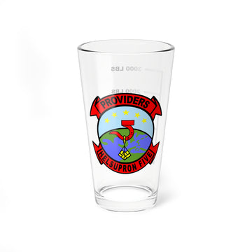 HC-5 "Providers" Fuel Low Pint Glass, 16oz, Navy, Helicopter Support Squadron flying the CH-46 Sea Knight