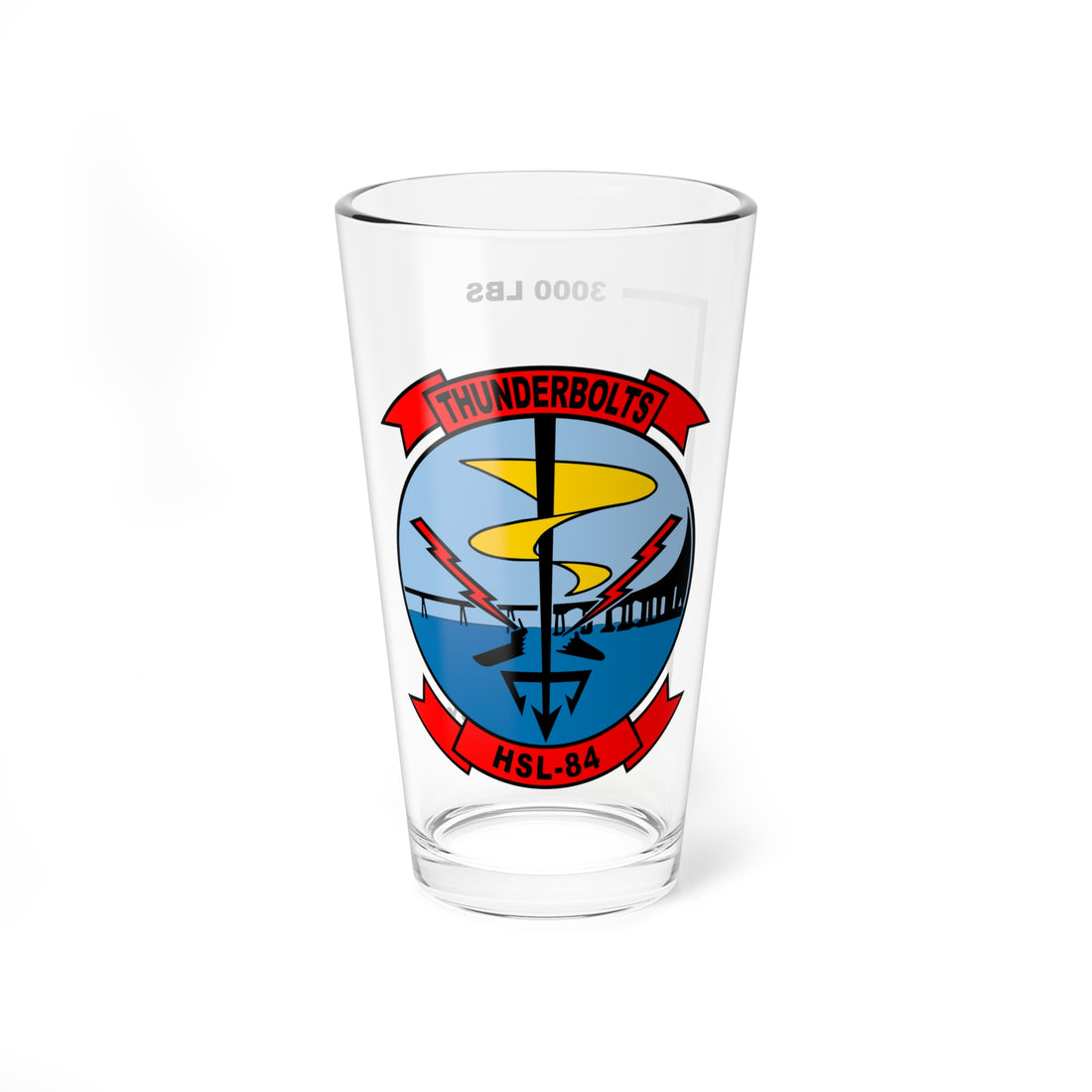 HSL-84 Thunderbolts Fuel Low Pint Glass