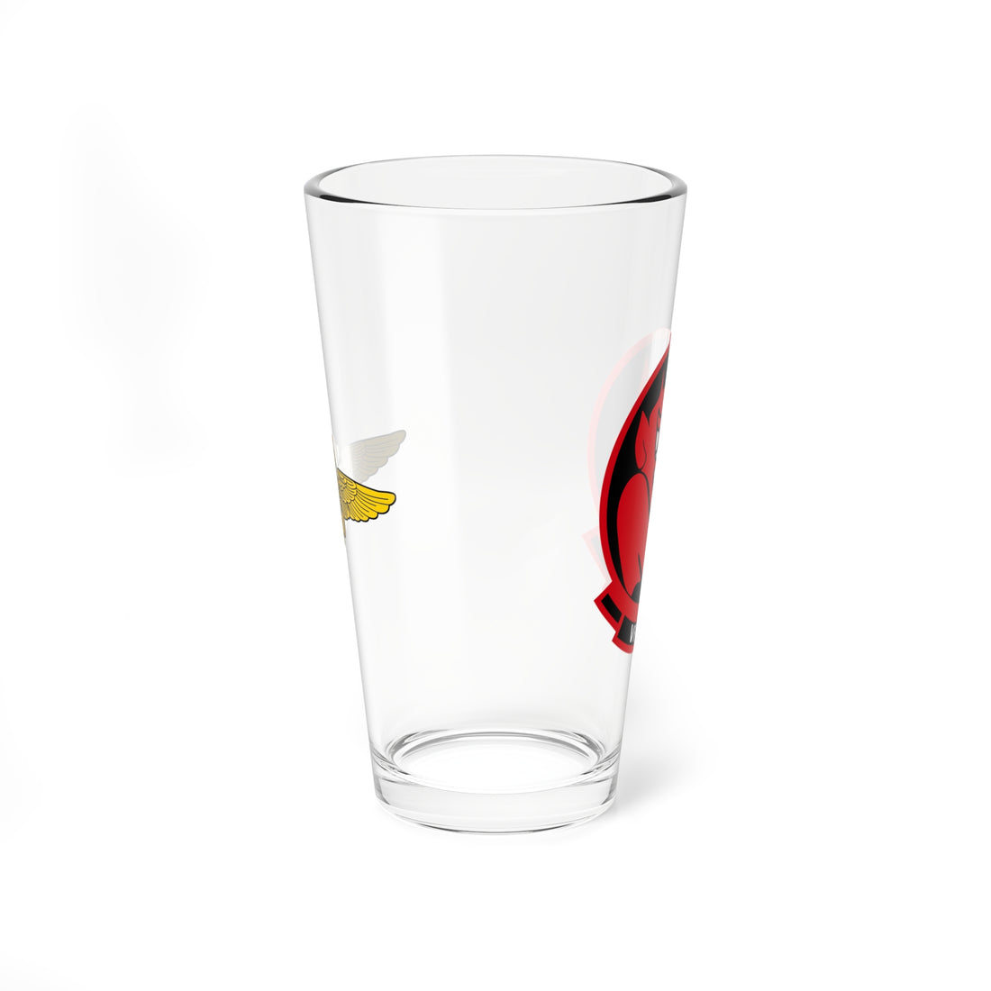 VF-301 "Devil's Desciples / Blazing Infernos"  Aviator Pint Glass ,  The US Navy Reserve Fighter Squadron flying the F-14 Tomcat