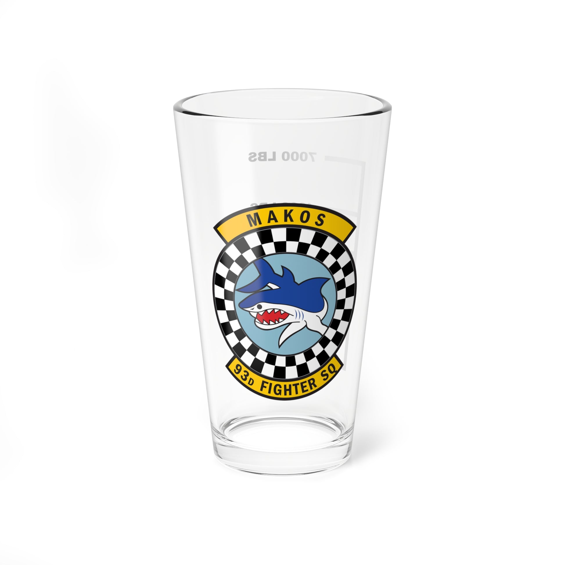 Hippy's Goodness 93rd Fighter Sq Fuel Low Pint Glass