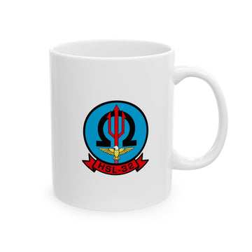 HSL-31 "Arch Angels" Logo and SH-2 Profile 10oz Mug, Navy ASW Helicopter Squadron flying the SH-2 Seasprite