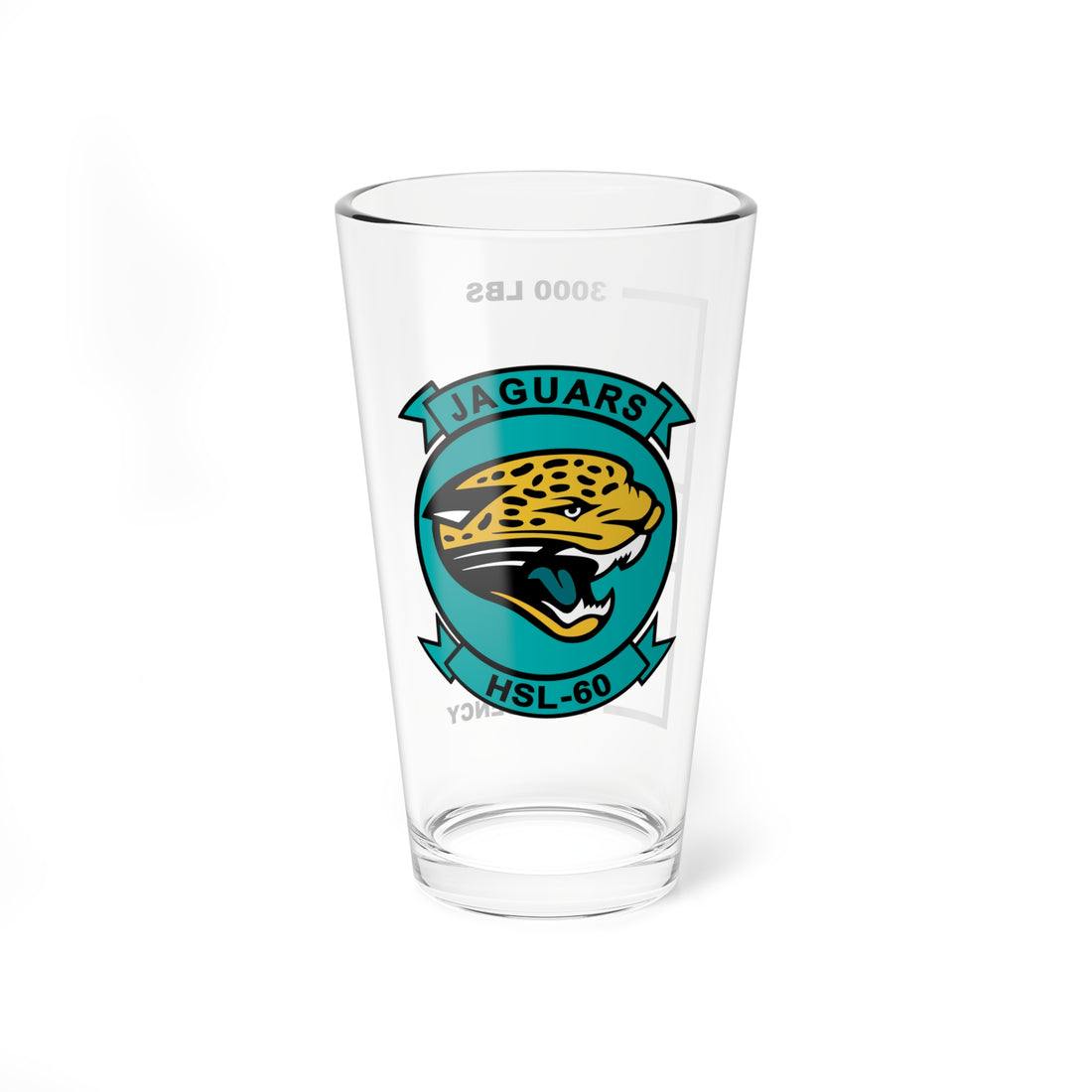 HSL-60 Jaguars Fuel Low Pint Glass Mixing Glass 16oz