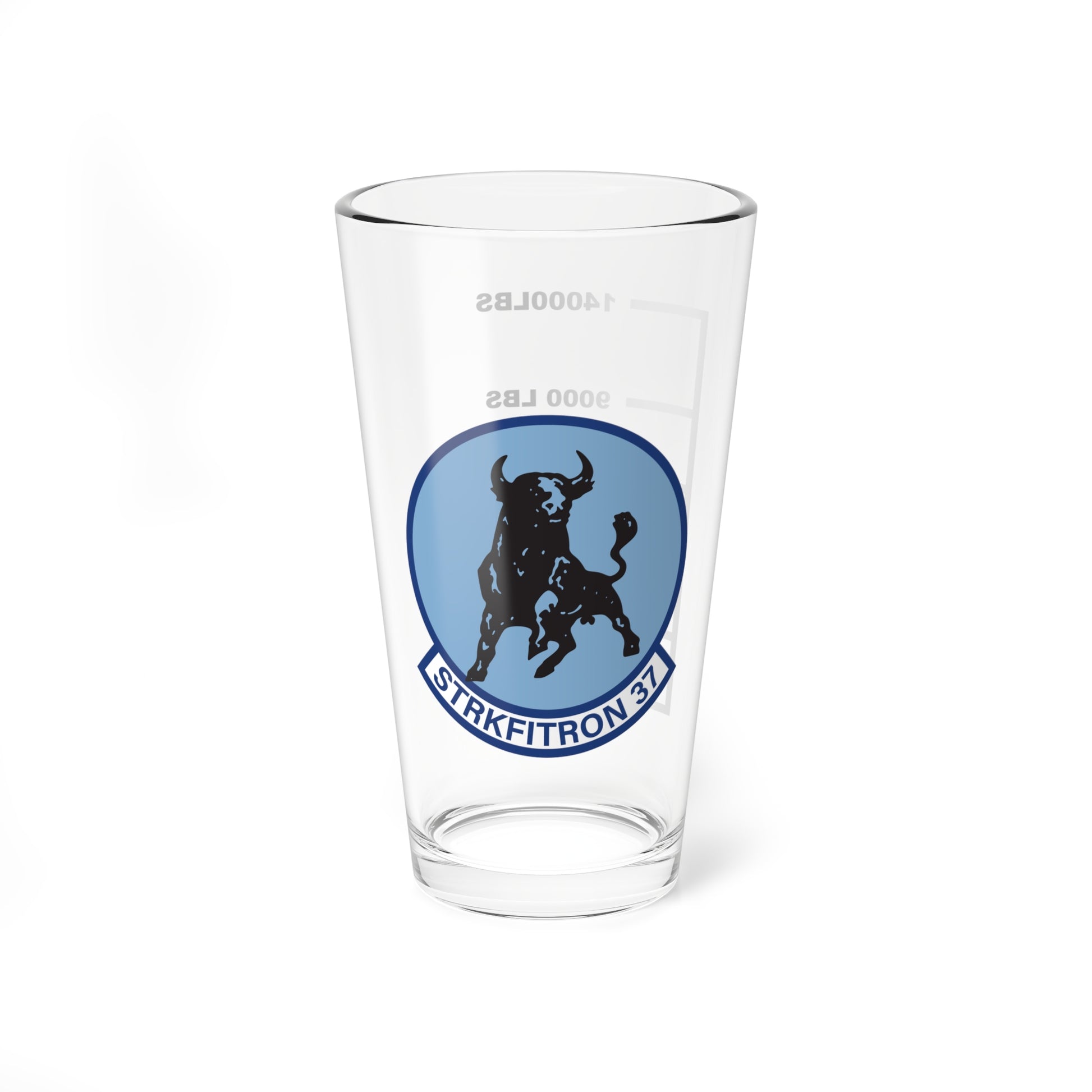 VFA-37 Raging Bulls Fuel Low Pint Glass