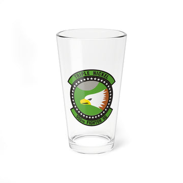 555th Fighter Squadron Pint Glass, USAF Fighter Squadron flying the F-16 Fighting Falcon