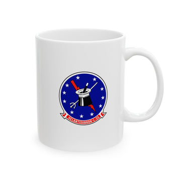 HSL-35 "Magicians" Squadron Logo and SH-2 Profile Coffee Mug, Navy Helicopter ASW Squadron flying the SH-2 Seasprite
