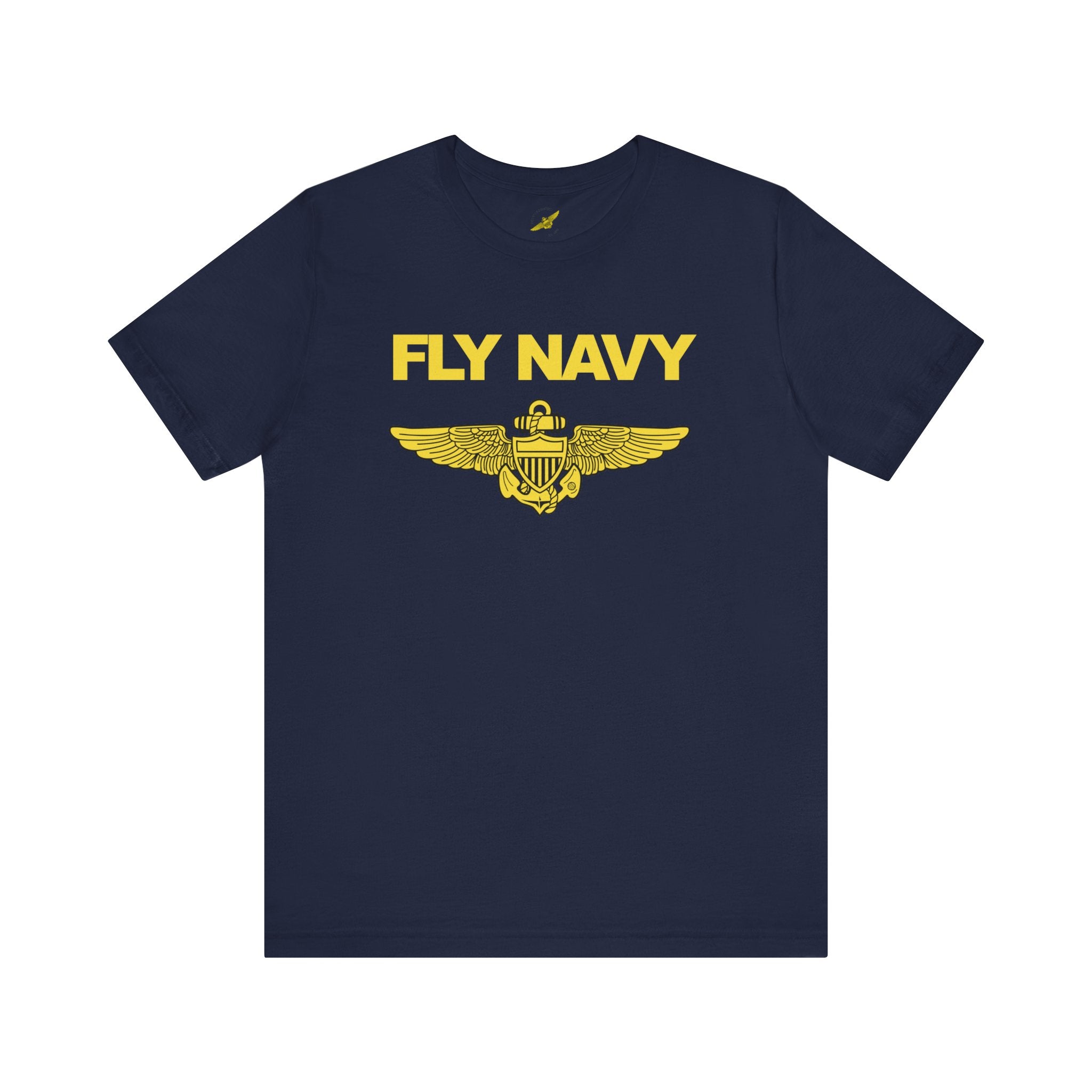 FLY NAVY Naval Aviator T-Shirt - Naval Aviator Wings Celebrating Aviation - HippysGoodness