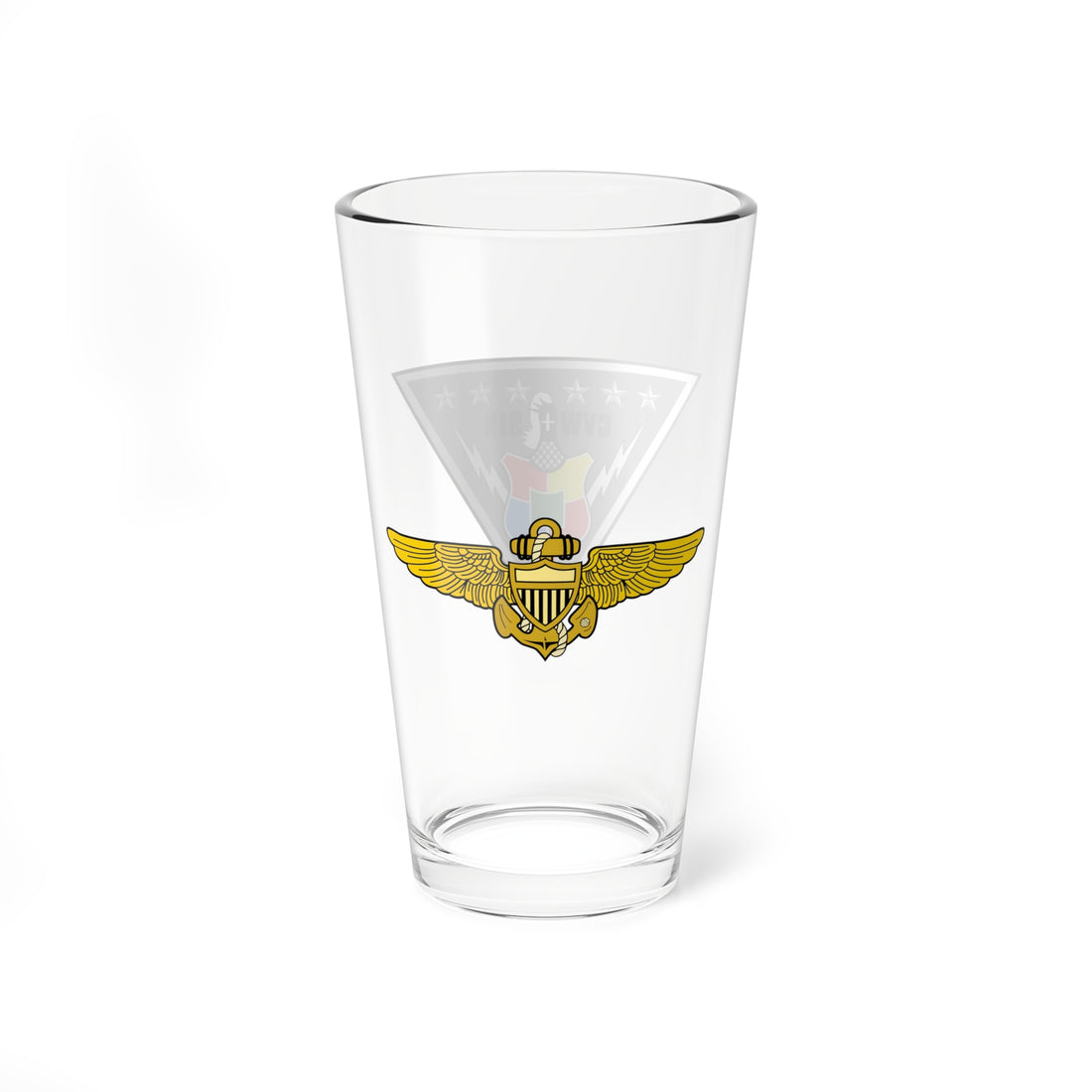 CVW-6 Carrier Airwing Six with Naval Aviator Wings Pint Glass