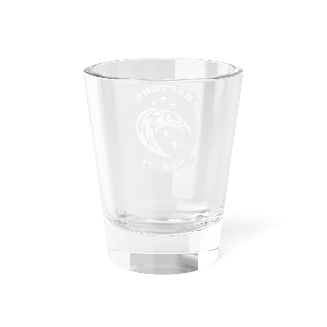 HSM-71 "Raptors" Shot Glass, Navy Helicopter Maritime Strike Squadron flying the MH-60R Seahawk