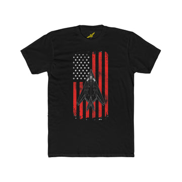 F-117 Nighthawk Patriotic Flag Tee, US Air Force Stealth Attack Aircraft