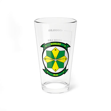 VR-62 "Nomads""  Fuel Low Pint Glass, Navy Fleet Logistics Support Squadron flying the C-130 Hercules