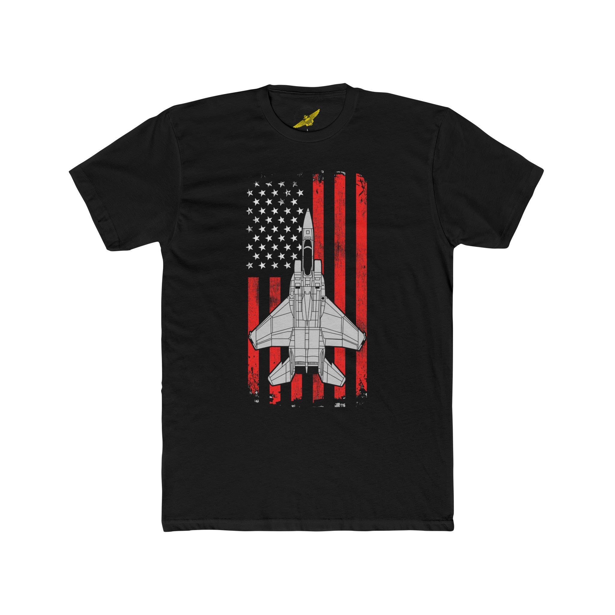 F-15 Eagle Patriotic Flag Tee, US Air Force Fighter Aircraft