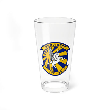 VRC-30 "Providers" pint Glass, Navy Fleet Logistics Support Squadron flying the C-2A Greyhound
