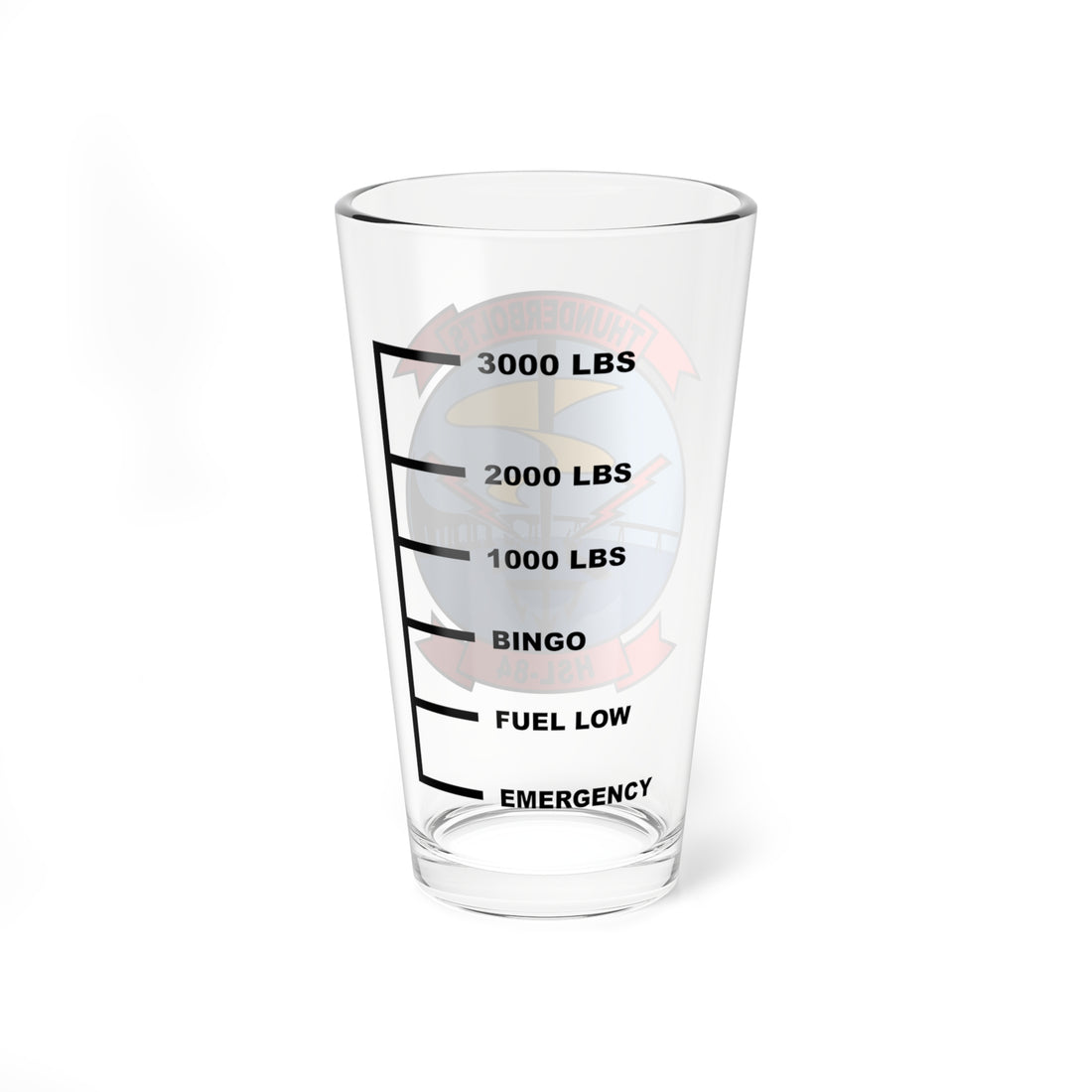 HSL-84 Thunderbolts Fuel Low Pint Glass