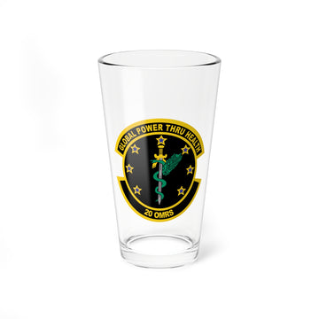 20th OMRS Pint Glass, USAF Operational Medical Readiness Squadron