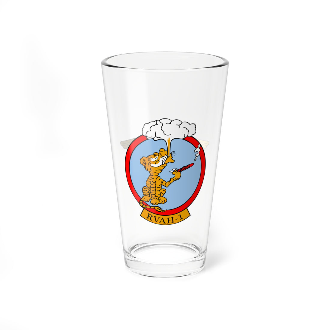 RVAH-1 Smokin Tigers Aviator Pint Glass