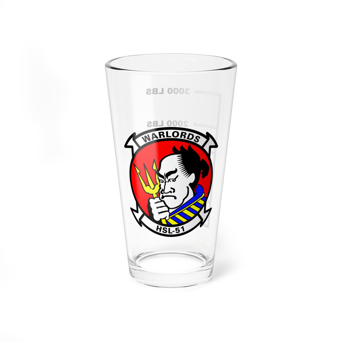  HSL-51 Warlords Pint Glass