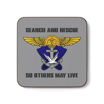 Rescue Swimmer Hardboard Back Coaster - Army, Air Force, Navy, Marines, Coast Guard, Veteran, Aviation, Helicopter, SAR