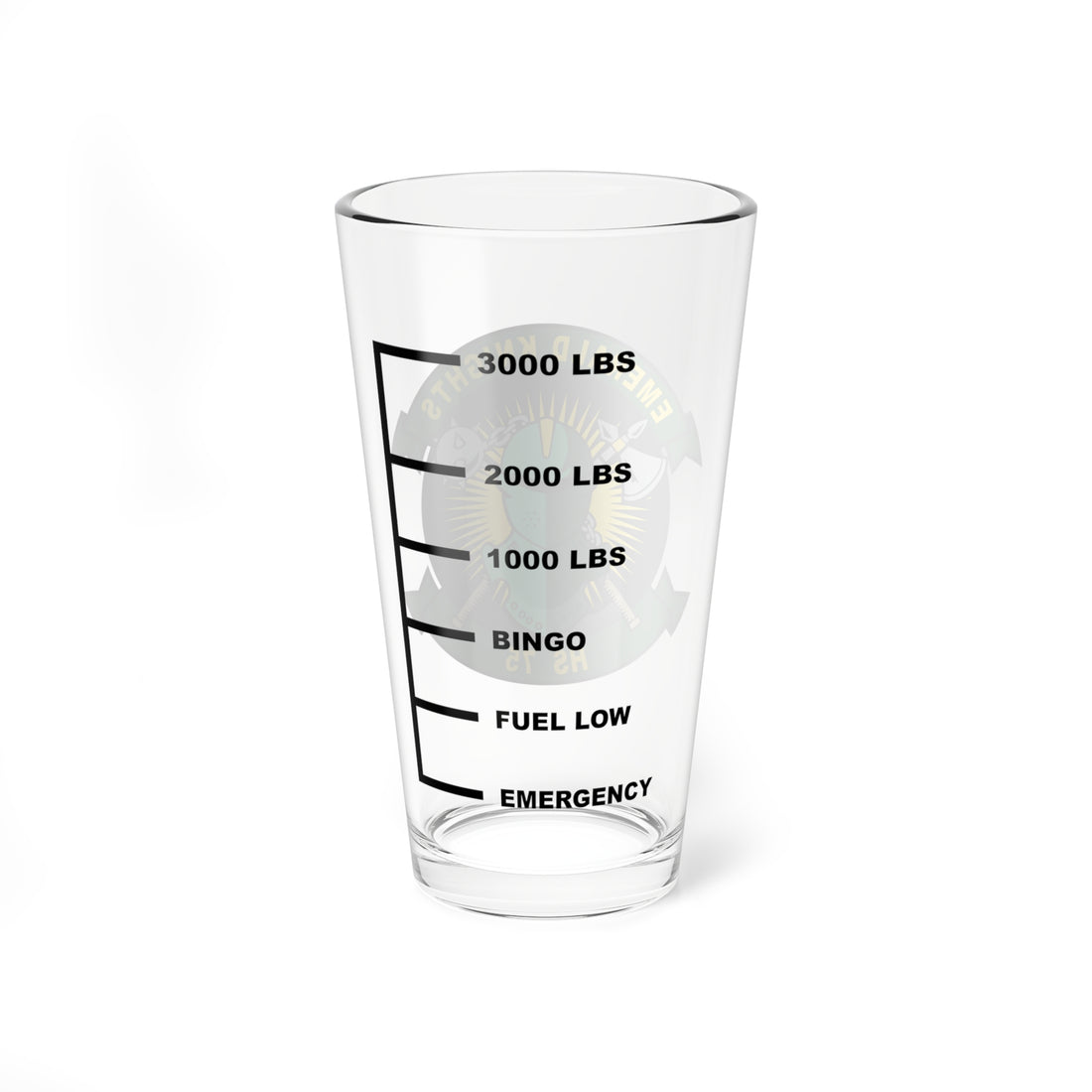 HS-75 Emerald Knights Fuel Low Pint Glass