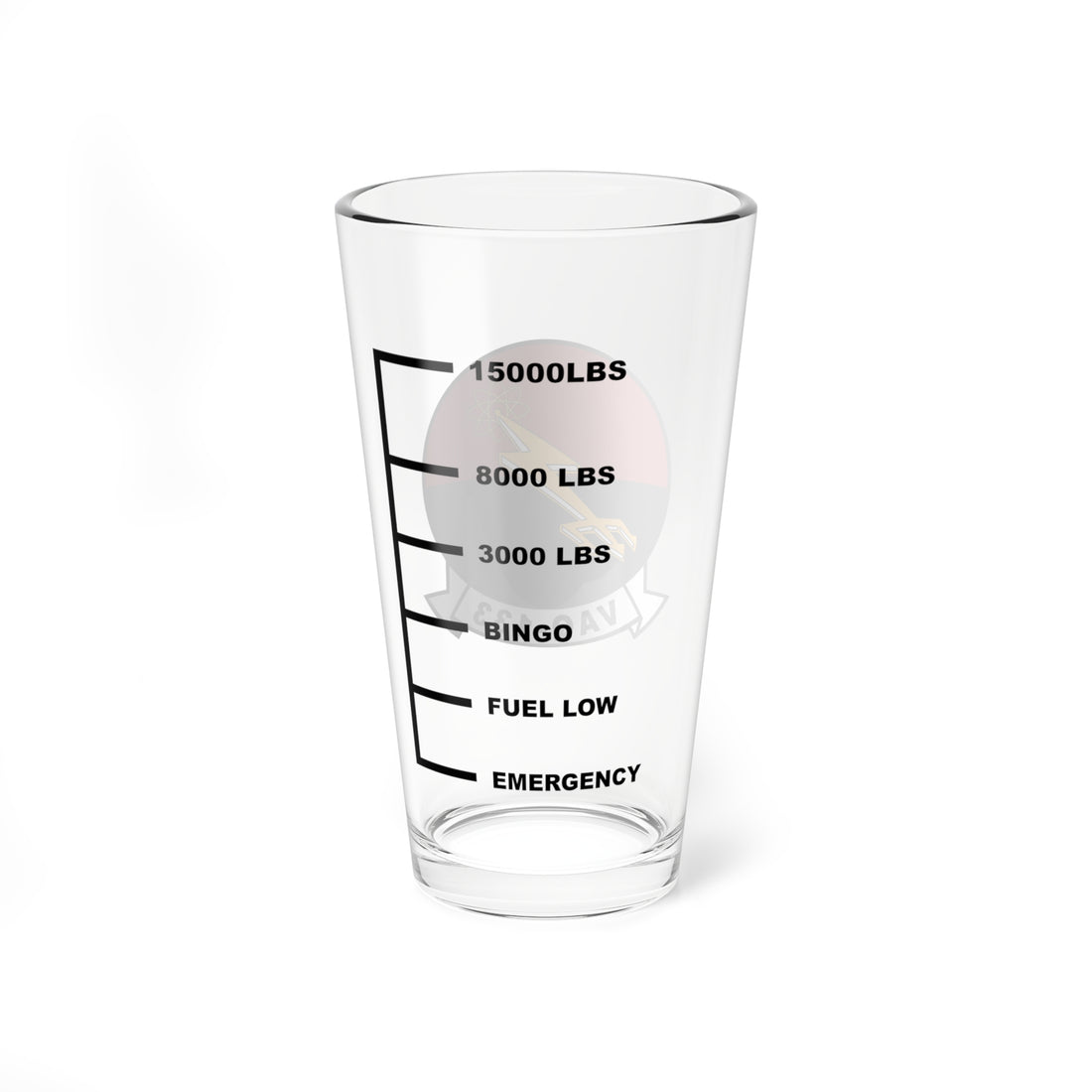 VAQ-133 "Wizards" Fuel Low Pint Glass