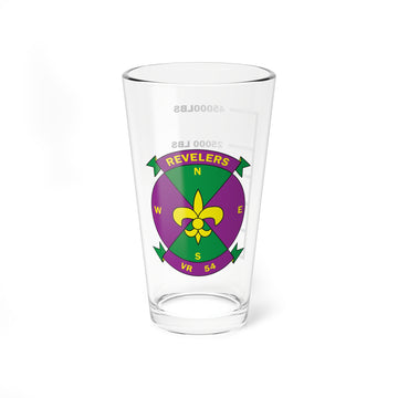 VR-54 "Revelers""  Fuel Low Pint Glass, Navy Fleet Logistics Support Squadron flying the C-130 Hercules