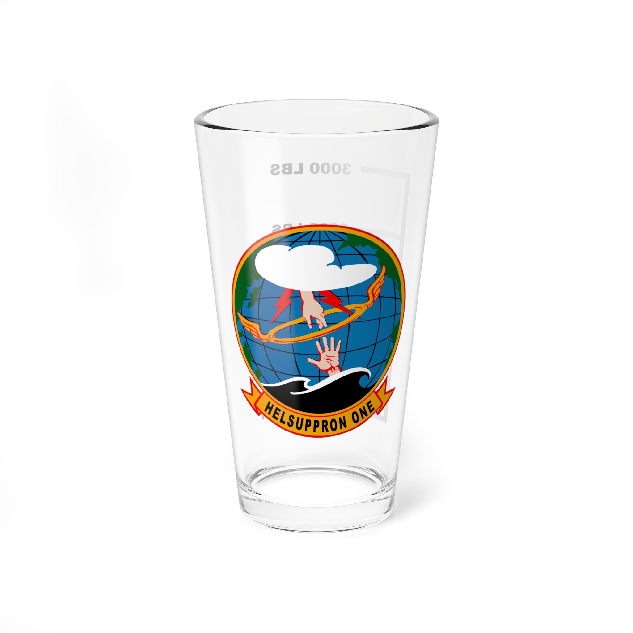 HC-1 "Pacific Fleet Angels" Fuel Low Pint Glass Navy Helicopter Fleet Support Squadron
