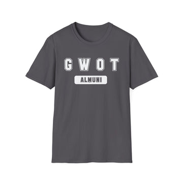 GWOT Flat Letters Alumni White T-Shirt 