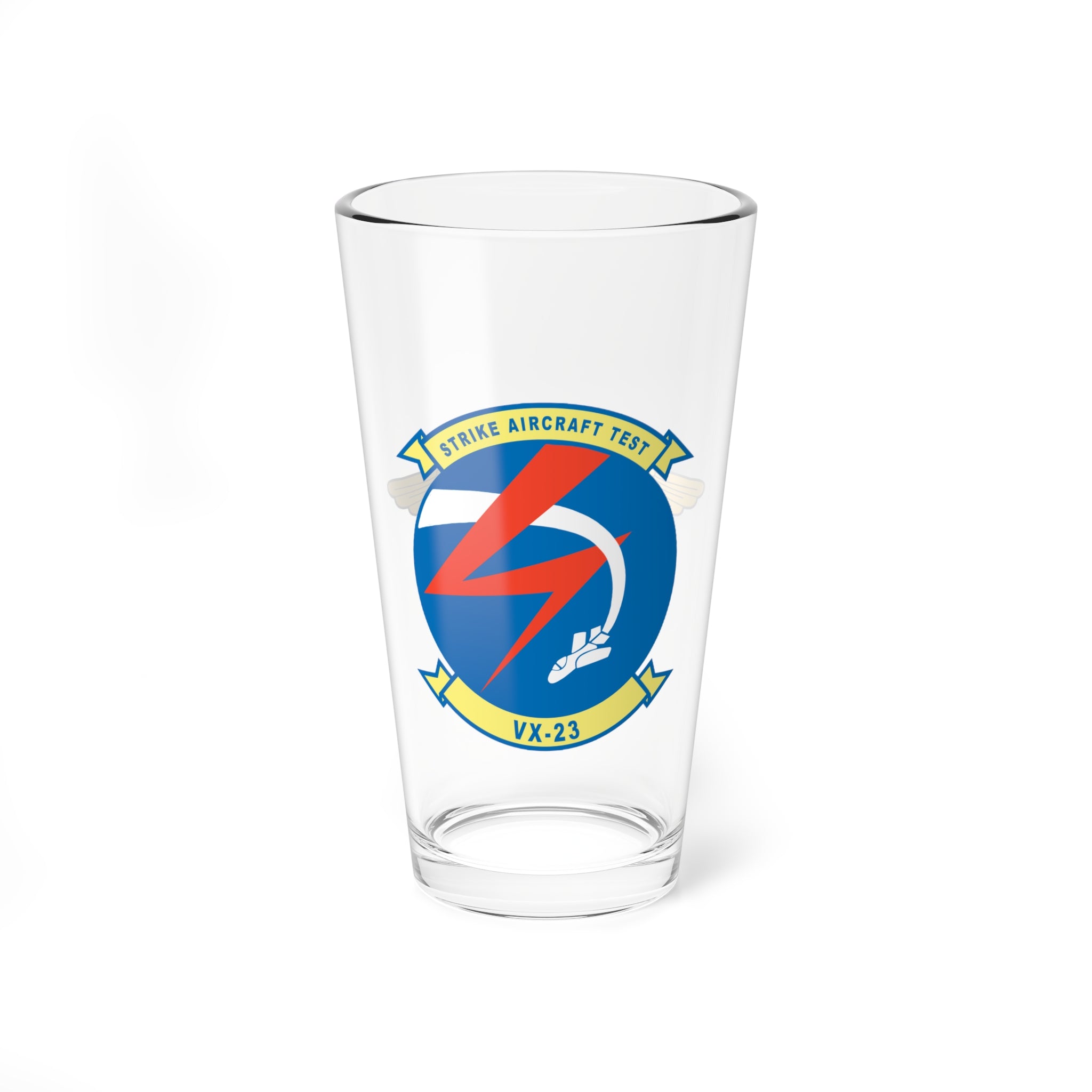 VX-23 Naval Aviator Wings Pint Glass, Navy Test and Evaluation Squadron