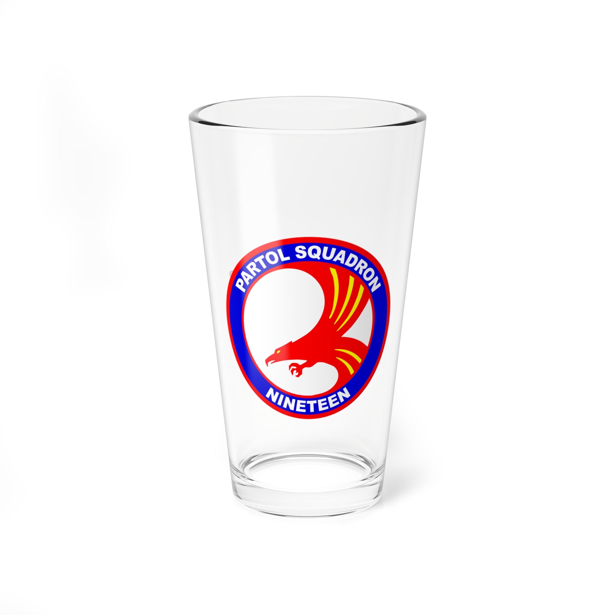 VP-19 "Big Red" Aviator Pint Glass US Navy Patrol Squadron flying the P-2 Neptune and P-3 Orion for retired and veteran Sailors.